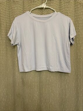 avocado Light blue Cropped Crewneck Tee